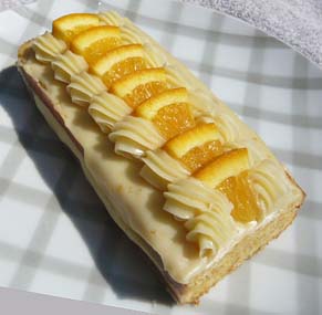 オレンジのバターケーキの写真