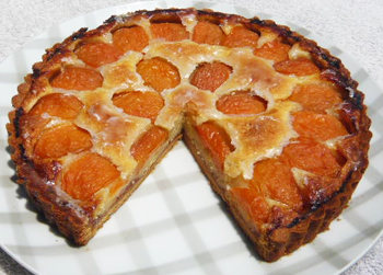 杏のタルトの写真