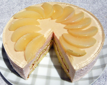 桃のムースの写真