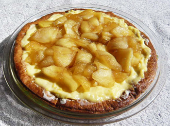 林檎のサワークリームパイの写真