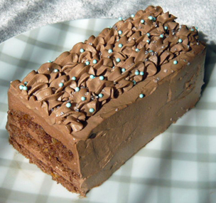 チョコレートムースケーキの写真