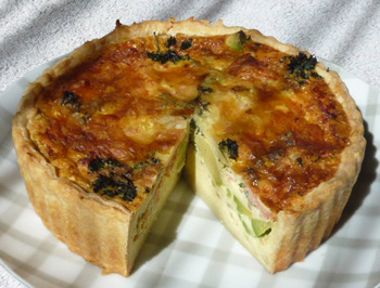 サーモンのキッシュの写真