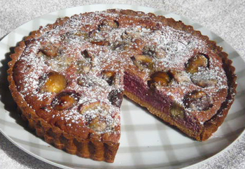 紫芋のタルトの写真