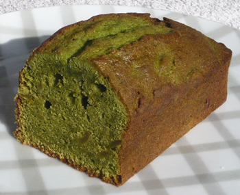 柚子の抹茶パウンドケーキの写真