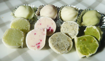 ホワイトチョコレート４種の写真