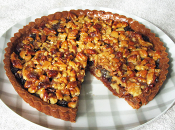 胡桃のカラメルタルトの写真