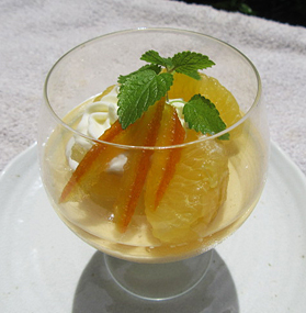 甘夏のババロアの写真