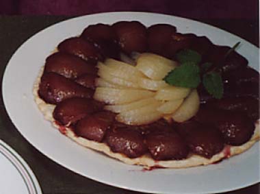 洋梨のタルトの写真