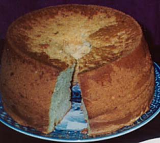 バナナのシフォン・ケーキの写真