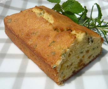 ハーブのパウンドケーキの写真