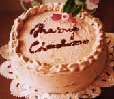 チョコレートクリームケーキの写真