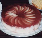 洋梨のワインムースの写真