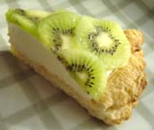 キーウィフルーツのパイの写真