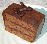 ラズベリーチョコレートケーキの写真