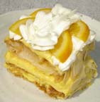 オレンジのミルフィーユの写真