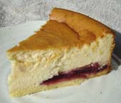 焼きりんごのチーズケーキの写真