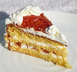 オレンジショートケーキの写真